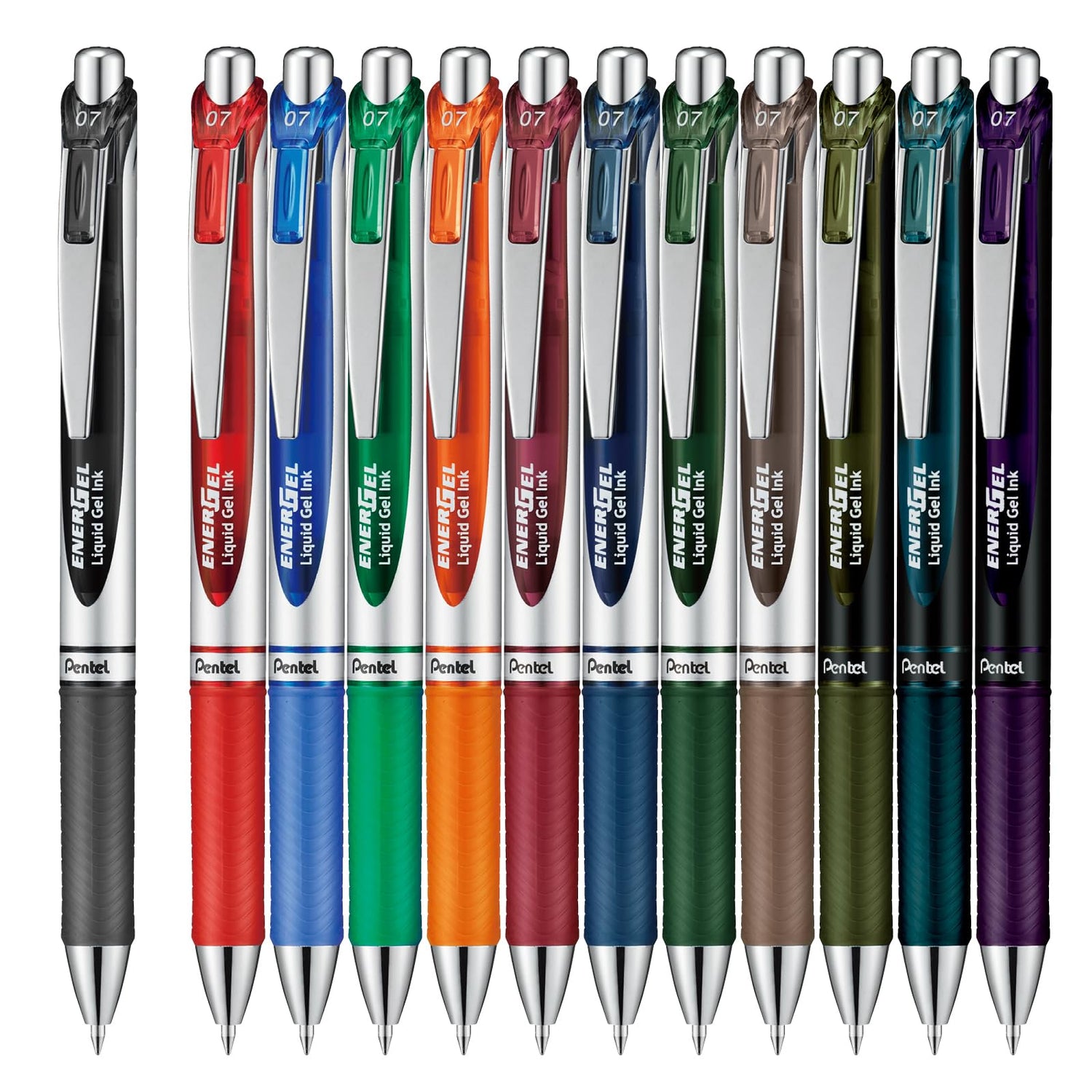 Pentel EnerGel Gel Ink Ballpoint Pen 0.5mm &amp; 0.7mm Assorted Colors