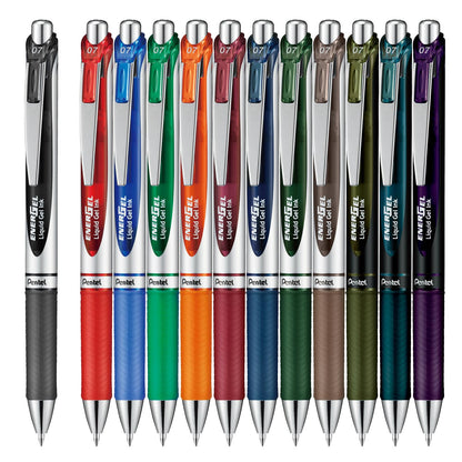 Pentel EnerGel Gel Ink Ballpoint Pen 0.5mm &amp; 0.7mm Assorted Colors