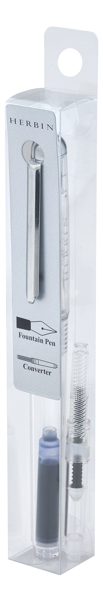 Herbin Fountain Pen &amp; Rollerball Pen with 0.5mm Blue Ink