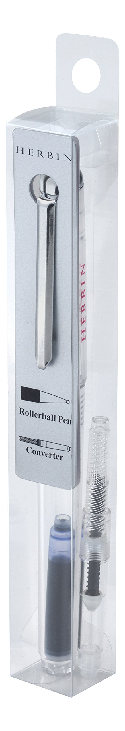 Herbin Fountain Pen &amp; Rollerball Pen with 0.5mm Blue Ink