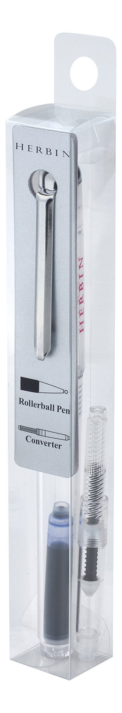 Herbin Fountain Pen &amp; Rollerball Pen with 0.5mm Blue Ink
