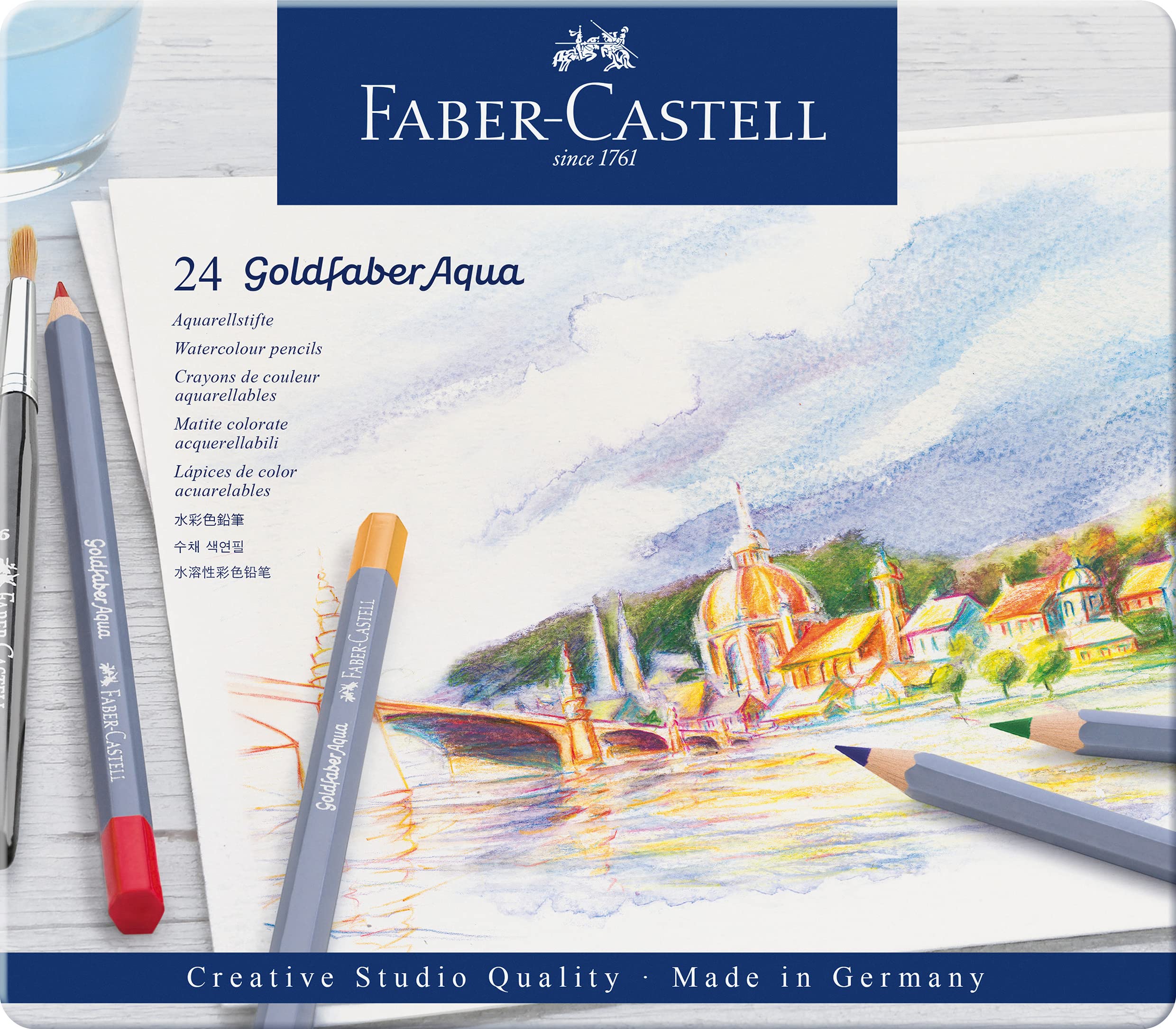 Faber-Castell Goldfaber Aqua Watercolor Pencil Set with Multiple Options