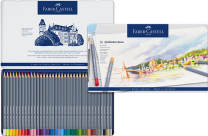 Faber-Castell Goldfaber Aqua Watercolor Pencil Set with Multiple Options