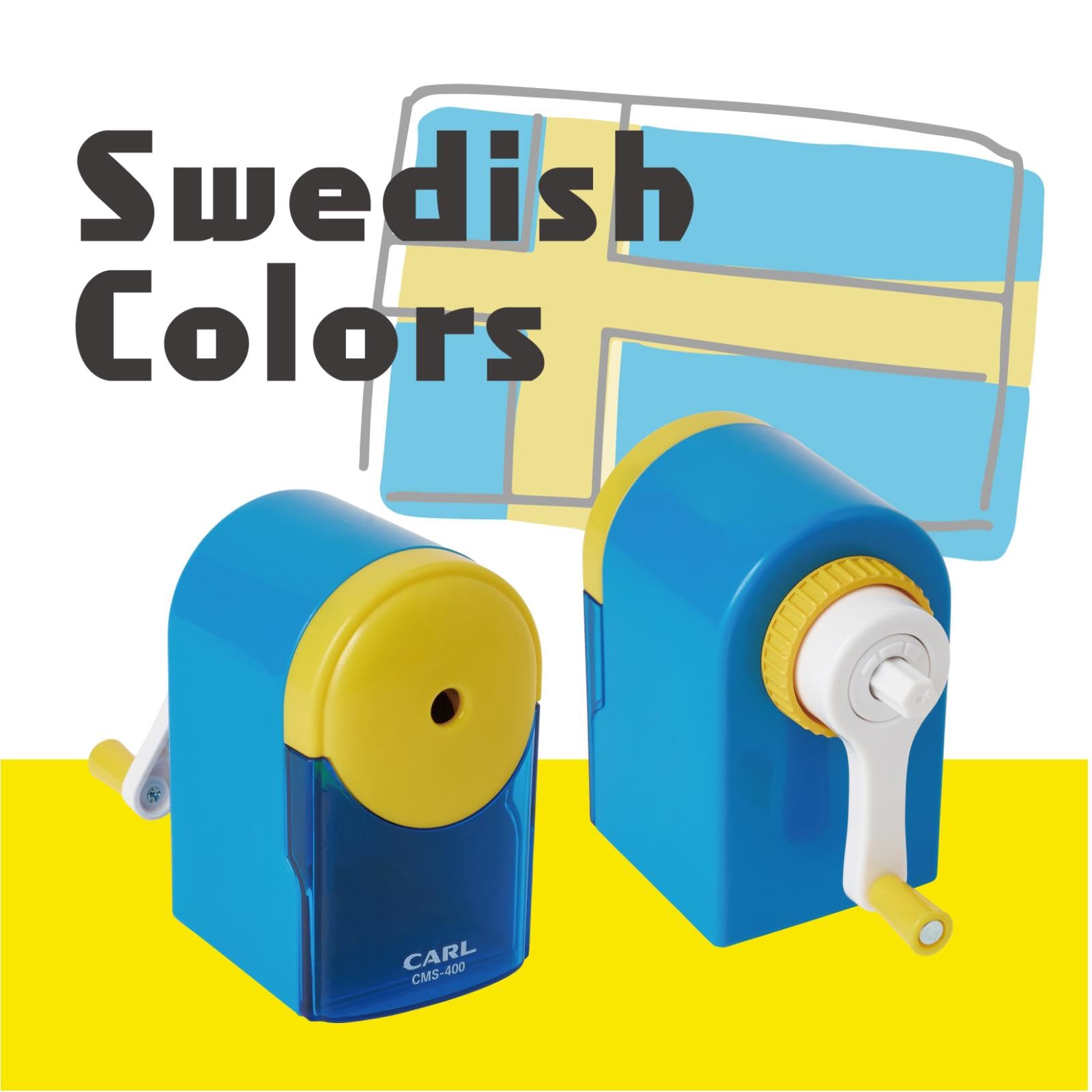 CARL Manual Pencil Sharpener with Jam Removal Function