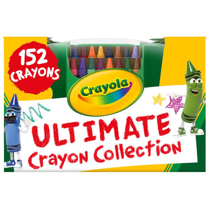 Crayola Crayon Collection 48 &amp; 152 Colors with Sharpener