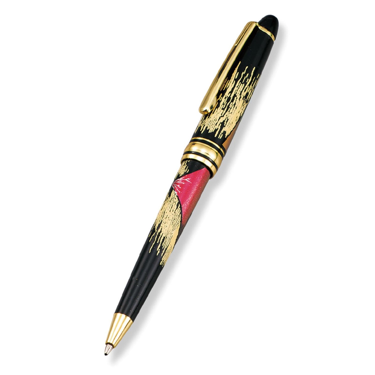 Mitani Japanese Lacquer Ballpoint Pen 13.5cm with Elegant Designs