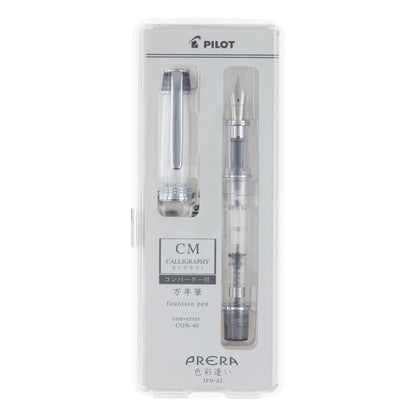 PILOT Prera Fountain Pen &amp; Calligraphy Pen Transparent Black Nib Options