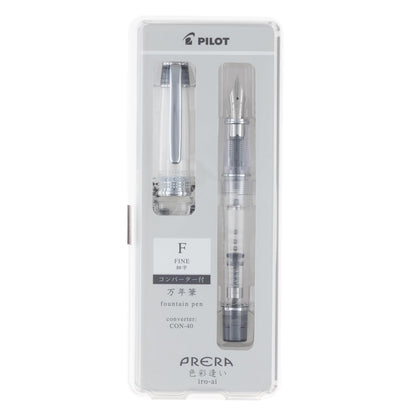 PILOT Prera Fountain Pen &amp; Calligraphy Pen Transparent Black Nib Options
