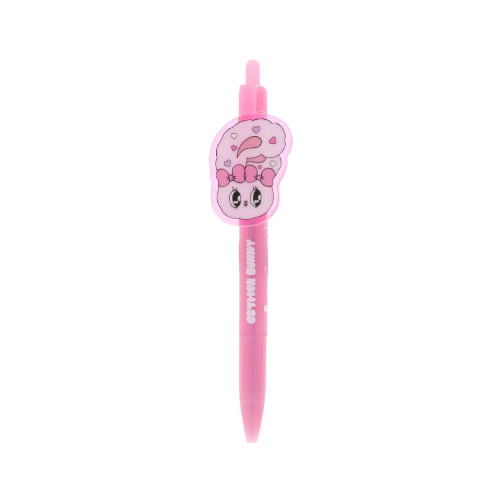 Sun-Star Stationery Estabunny Ballpoint Pen with Plate and Ribbon Feature