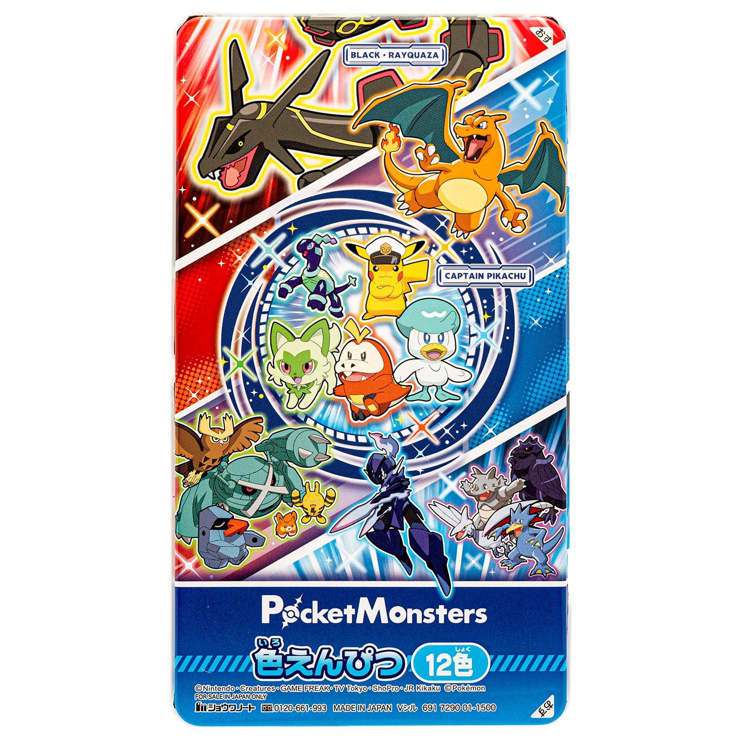 Showa Note Pocket Monster &amp; Pokemon Colored Pencils Set of 12