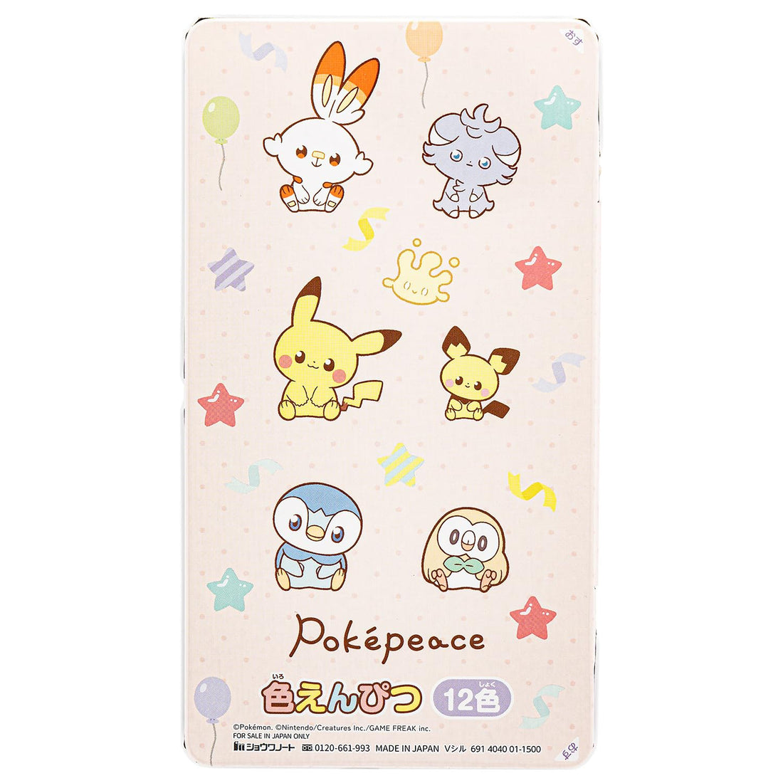 Showa Note Pocket Monster &amp; Pokemon Colored Pencils Set of 12