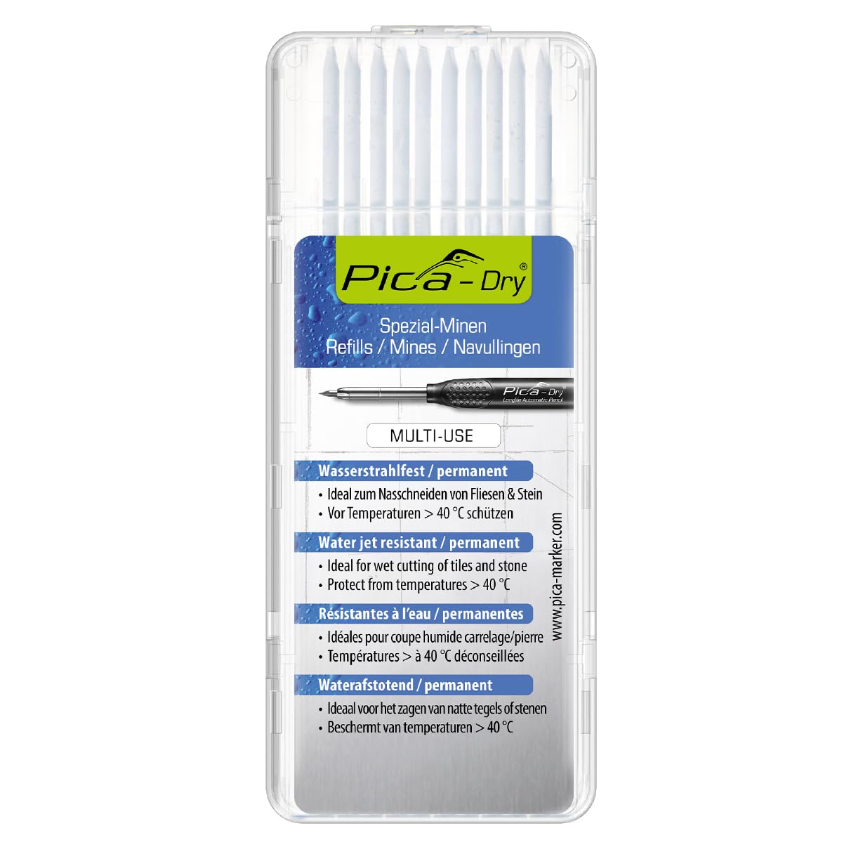 Pica Water-Resistant Ink Cartridges &amp; Mechanical Pencil Leads 10-Pack