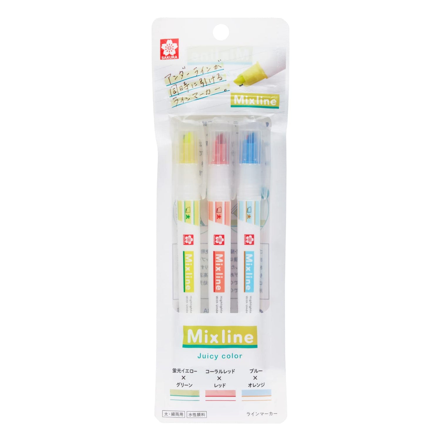 CRAY-PAS Highlighter Set Juicy Colors 3-Pack &amp; 6-Color Set
