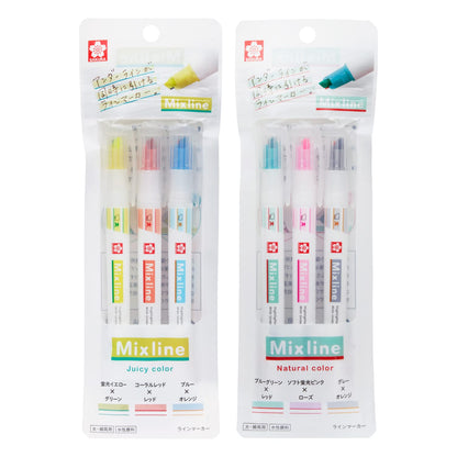 CRAY-PAS Highlighter Set Juicy Colors 3-Pack &amp; 6-Color Set