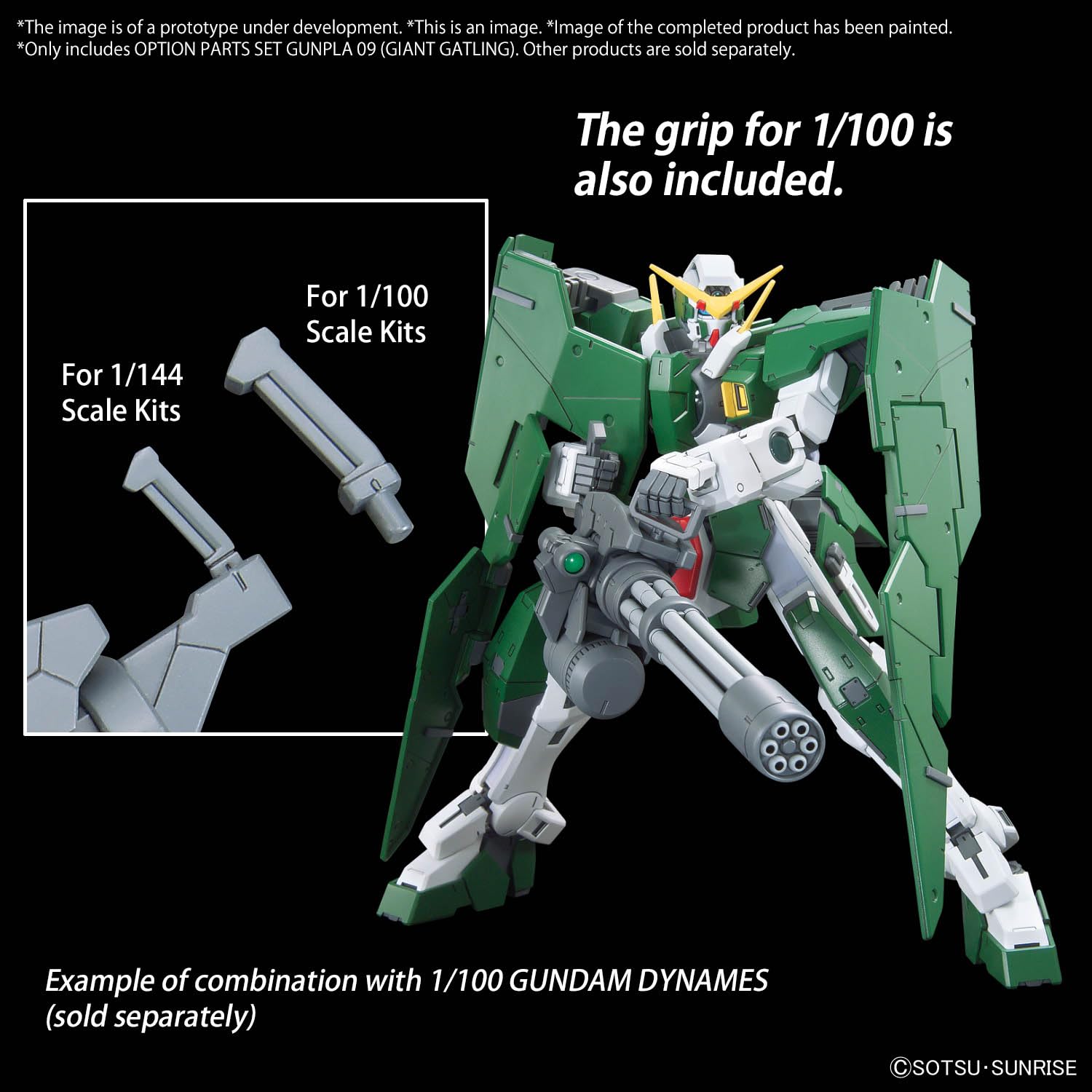 BANDAI SPIRITS Gunpla Option Parts Set 08 &amp; 09 with Color Separation and Giant Gatling