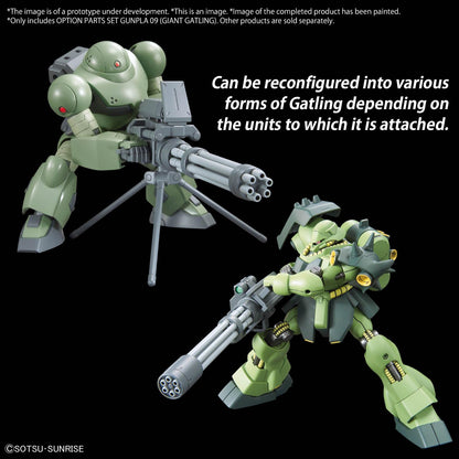 BANDAI SPIRITS Gunpla Option Parts Set 08 &amp; 09 with Color Separation and Giant Gatling