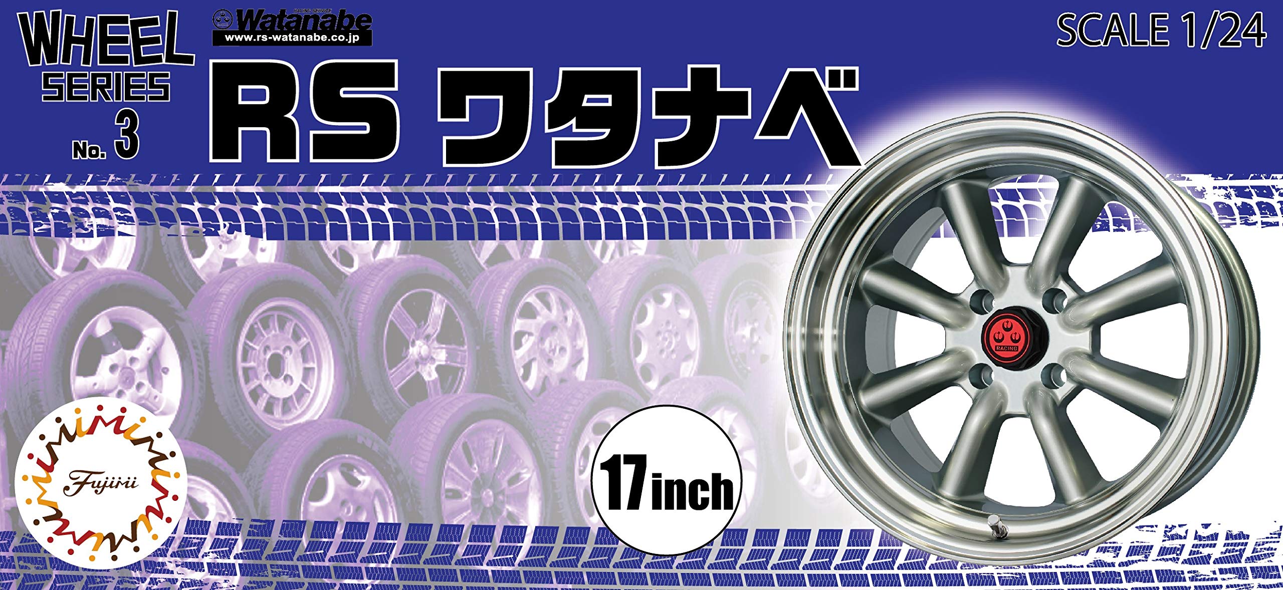 FUJIMI 1/24 Scale Racing Wheel Model Parts Collection