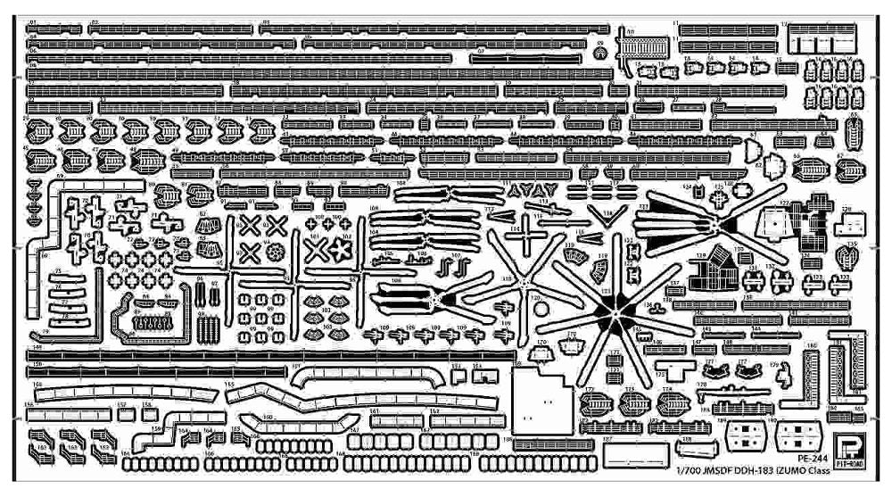 PIT-ROAD 1/700 Upgrade Parts for JMSDF Izumo Class &amp; Yamato Battleship