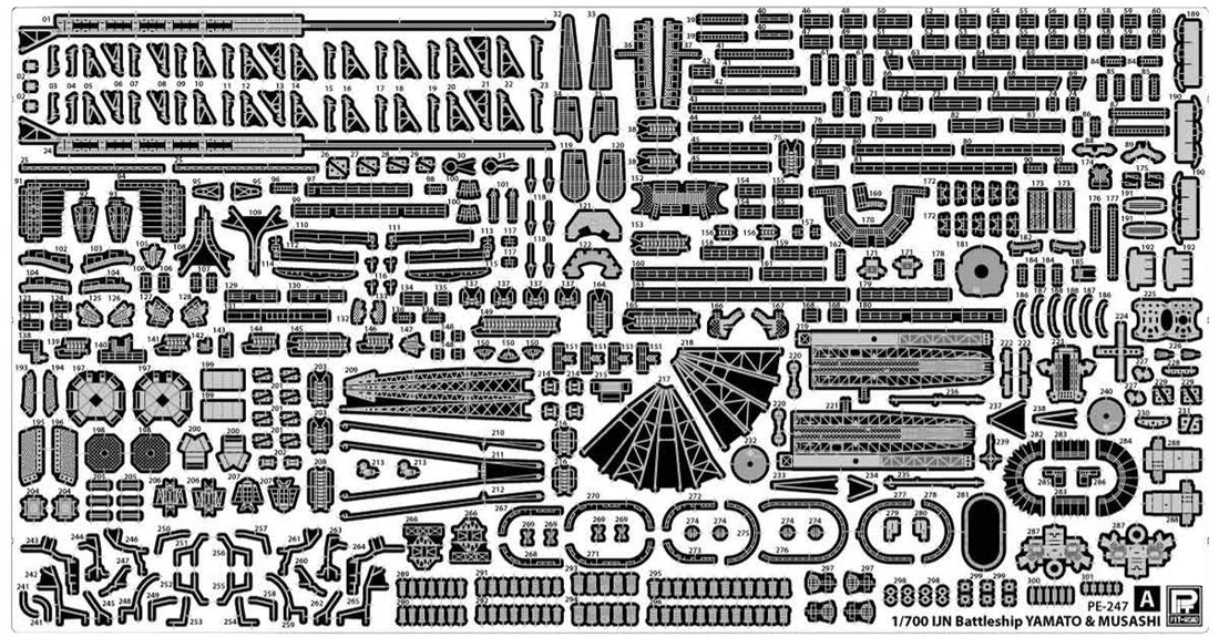PIT-ROAD 1/700 Upgrade Parts for JMSDF Izumo Class &amp; Yamato Battleship