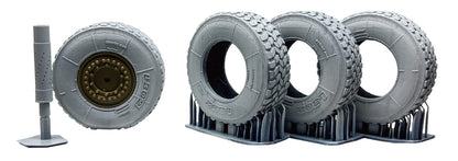 HMA Type 16 Mobile Combat Vehicle Tire and Muzzle Set for Model Kits